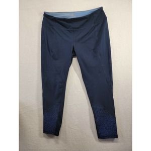 NWOT Tangerine Navy Blue Capri Athletic wear Sz M
